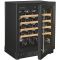 Combination of a single temperature wine ageing cabinet and a multi temperature wine service cabinet - Sliding shelves