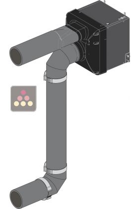 Semi-rigid duct kit in polyethylene for Friax cellar air conditioner - Inner diam. 180mm for evaporator EVG