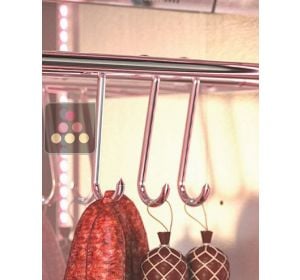 Set of 3 Stainless steel hook for meat and cold cuts BRERA