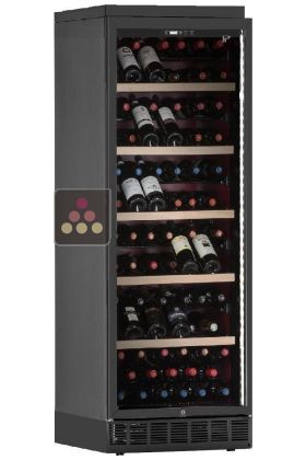 Multi-temperature built in wine cabinet for storage or service - Inclined bottles
