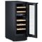 Dual temperature wine cabinet for service and storage