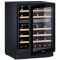 Dual temperature built-in wine cabinet for service and storage