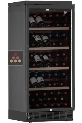 Multi-temperature built-in wine cabinet for storage and service - Inclined bottles