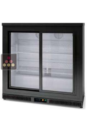 Built-in display fridge for installation under counter - 2 sliding doors