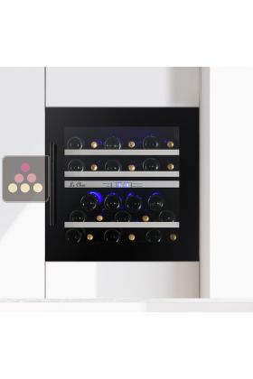 Dual temperature built in wine cabinet for service or storage