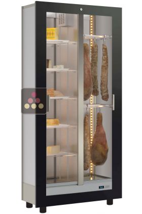 Professional built-in display cabinet for cured meat and cheese