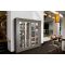 Freestanding combination of 2 modular multi-purpose wine display cabinets - Mixed shelves - 36cm deep