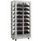 Professional multi-temperature wine display cabinet - 4 glazed sides - Inclined bottles - Wooden cladding