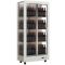 Professional multi-temperature wine display cabinet - 3 glazed sides - Vertical bottles - Wooden cladding