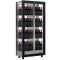 Professional multi-temperature wine display cabinet - 4 glazed sides - Vertical bottles - Wooden cladding