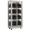 Professional multi-temperature wine display cabinet - 4 glazed sides - Vertical bottles - Wooden cladding