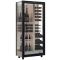 Professional multi-temperature wine display cabinet - 3 glazed sides - Mixed shelves - Wooden cladding