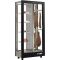 Combination of 2 professional refrigerated display cabinets for cheese and cured meat - 4 glazed sides - Magnetic and interchangeable cover