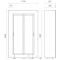 Freestanding multi-purpose wine display cabinet - P36cm - Mixed shelves - Flat frame