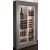 Freestanding multi-purpose wine display cabinet - P36cm - Mixed shelves - Flat frame