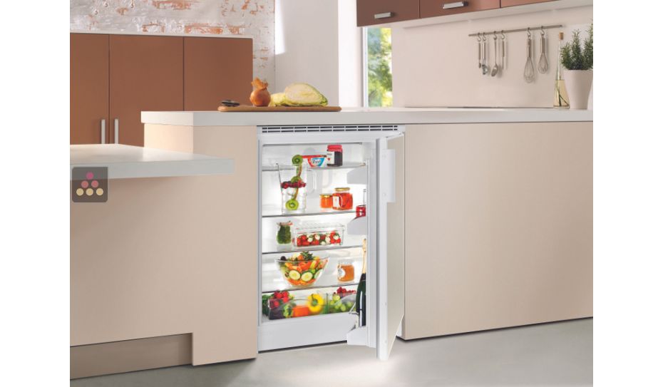 Mini fridge: can be fitted under counter with decorative panel coverable - 150 Litres