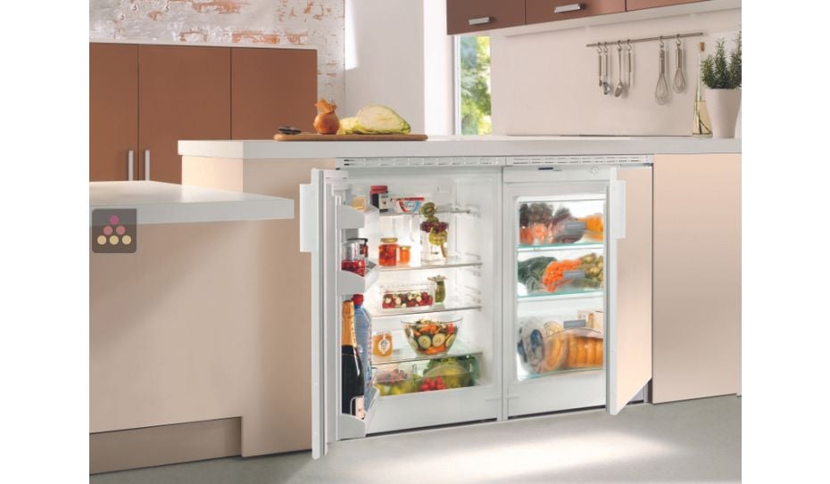 Mini fridge: can be fitted under counter with decorative panel coverable - 150 Litres