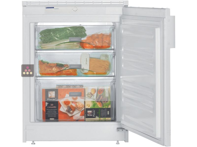 Mini Freezer : can be fitted under counter with decorative panel