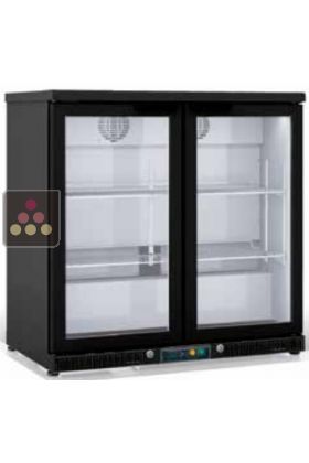 Built-in display fridge for installation under counter - 2 swing doors