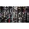 Black steel wall rack for 48 x 75cl bottles - Mixed horizontal and inclined bottles