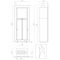 Double professional built-in wine display cabinet - Inclined bottles - Curved frame