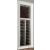 Double professional built-in wine display cabinet - Inclined bottles - Curved frame