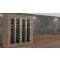 Combination of two professional multi-temperature wine display cabinets for central installation - Inclined bottles - Flat frames