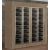 Combination of two professional multi-temperature wine display cabinets for central installation - Inclined bottles - Flat frames