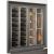 Built-in combination of 2 professional refrigerated display cabinets for wine, cheese and cured meat - Curved frame