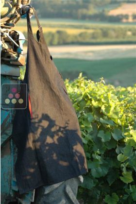 Black denim apron