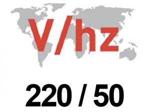 In France, as in most other European countries, alternating current usually distributed at a voltage of 220 Volts and a frequency of 50 hertz