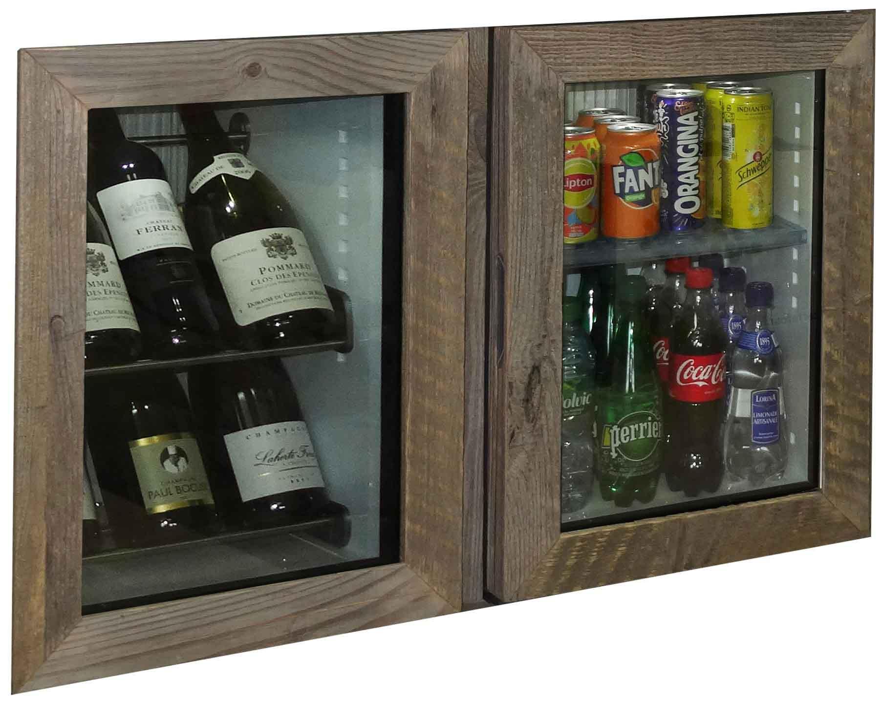 Minibar on the right hand side and Mini-winebar on the left hand side