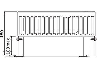 The back wall of the wine cellar is 100mm thick. The depth of the condenser fan is 180mm and the total depth of the air-conditionner is 646mm.