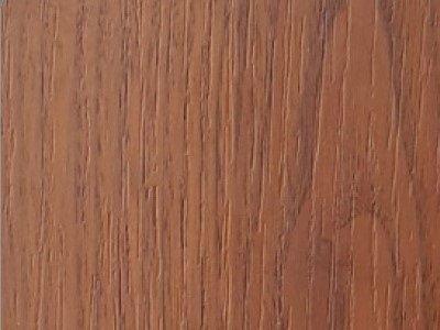 Wooden cladding covered with a chestnut finish laminate