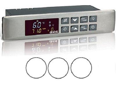 The appliance is controlled by a regulator on the front panel (On/Off, temperature setting, lighting).