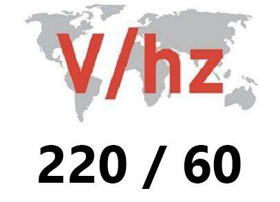 Modification of electric parts to enable compatibility with voltage and frequency 220V/60Hz