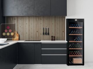 Multi-Temperature wine storage and service cabinet 