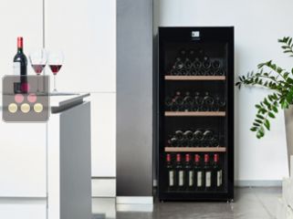 Multi-Temperature wine storage and service cabinet 