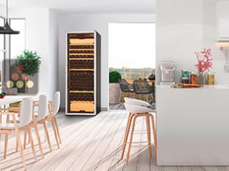 Multi-Temperature wine cabinet for service