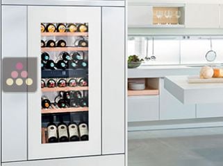 Multi-purpose wine cabinet for storage and service - can be fitted