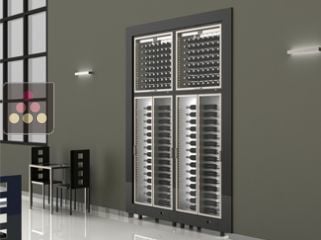 CALICE combination of four built-in modular multi-purpose wine cabinets 